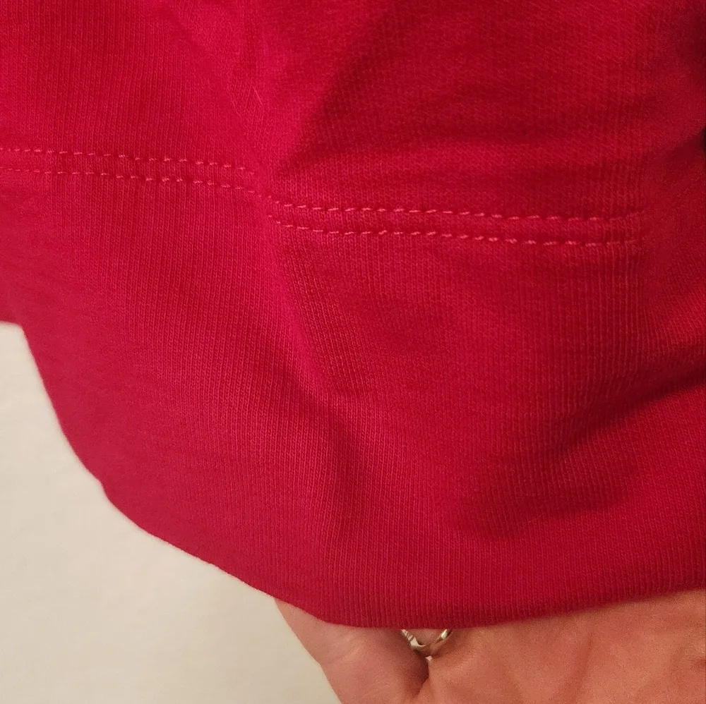 Real Comfort by Chadwicks‎ Red Knit Long Sleeve Pullover Top, Size PL